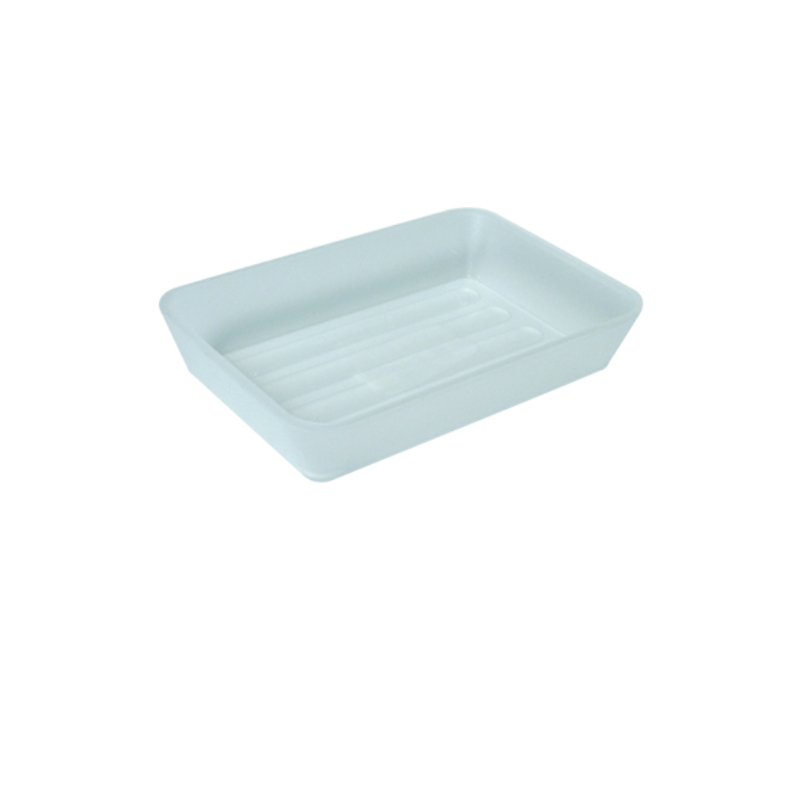 #200 SOAP DISH 4 3/4” length 3 1/4” width 7/8” height